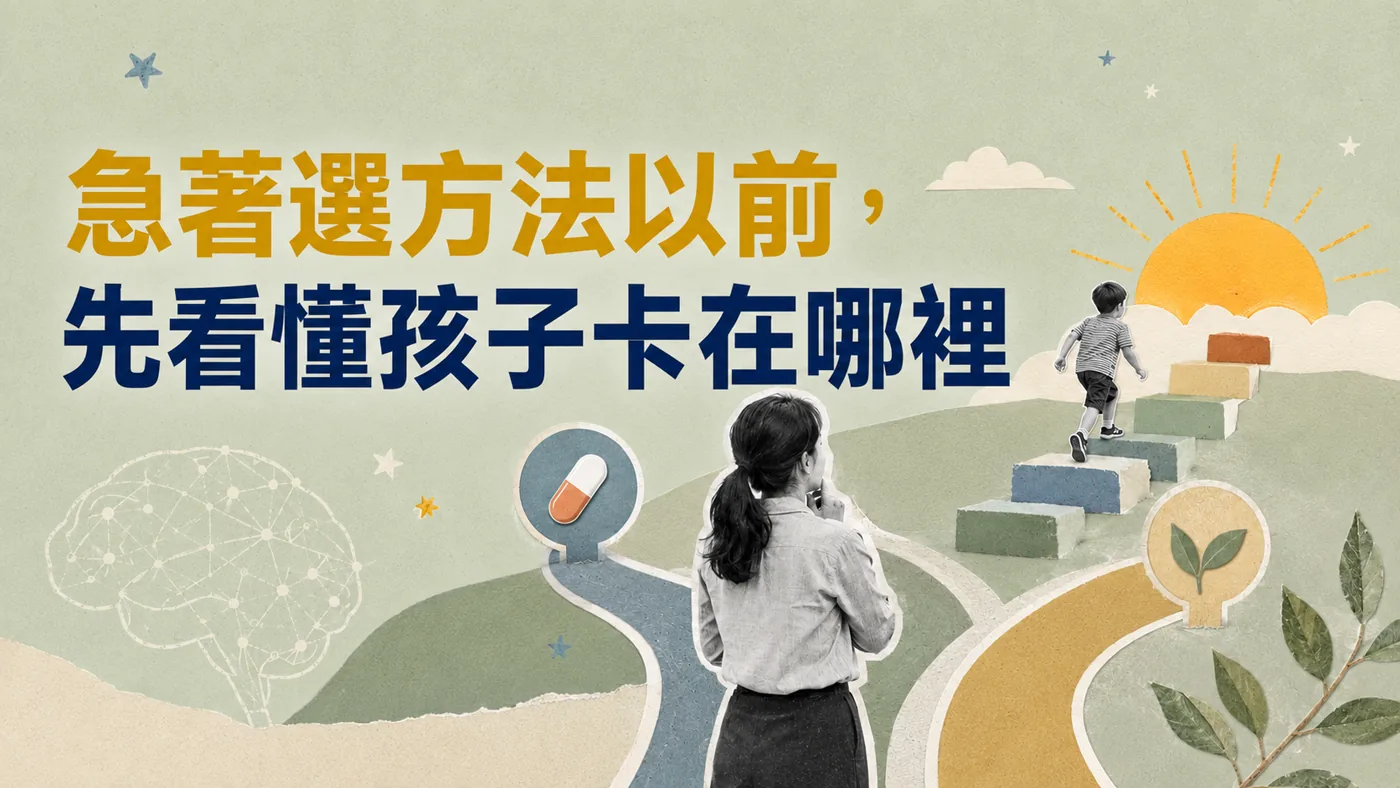 急著選方法以前，先看懂孩子卡在哪裡